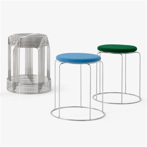 And Tradition Wire Stool With Seat Cushion Vp11 Connox