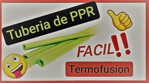 Tuber A De Polipropileno Ppr Soldar Con Termofusion Y Transici N