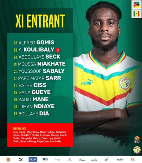 Can La Compo Officielle Du S N Gal Face Au Mozambique