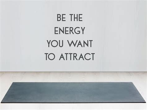 Be The Energy You Want To Attract Decal Wall Decal Mirror Etsy