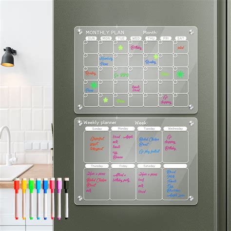 Magnetic Fridge Whiteboard To Do List Etsy