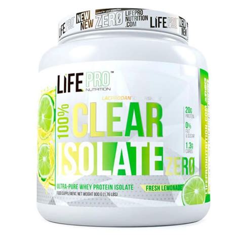 100 Clear Isolate Zero 800g LifePRO Whey Protein Isolat MOREmuscle