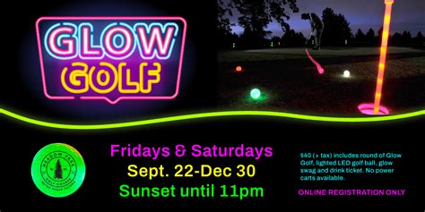 Glow Golf Metro Parks Tacoma