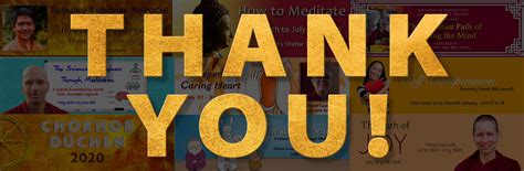 Big Thank You! « Tushita Meditation Centre