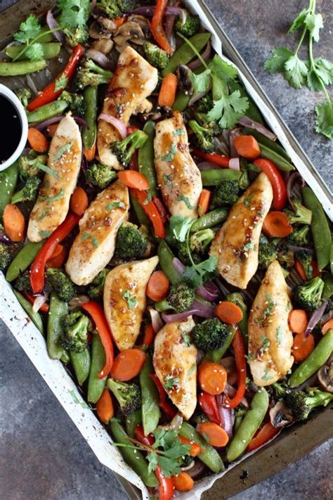 One Pan Teriyaki Chicken Veggie Bake Recipe Sheet Pan Dinners