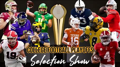 College Football Playoff Selection | CFP 2023 | Final Four Show - YouTube