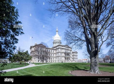 Michigan State Capitol Building Lansing Michigan USA Stock Photo Alamy