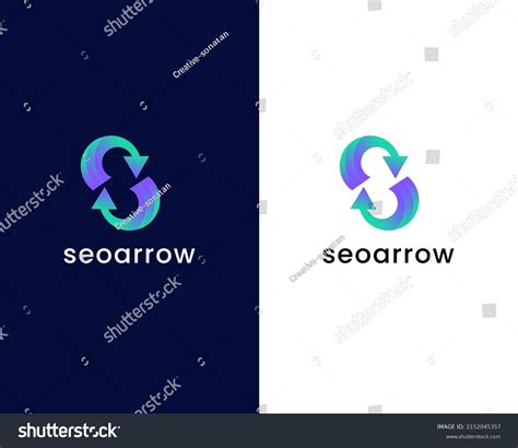 Letter S Arrow Logo Design Template Stock Vector Royalty Free