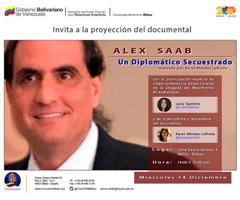 Documental Alex Saab Un Diplom Tico Secuestrado Se Proyectar El