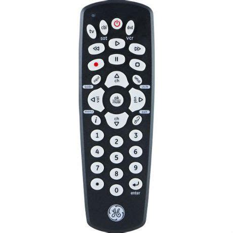 GE 3 Device Universal Remote Control Black 42607 Walmart Canada