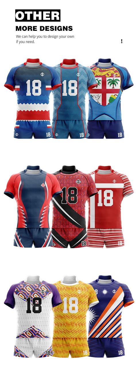 design   rugby jersey set custom rugby shirts