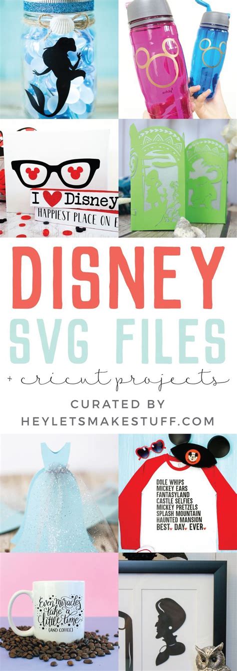 Disney SVG Files and Cricut Crafts | Disney crafts, Cricut crafts, Disney diy