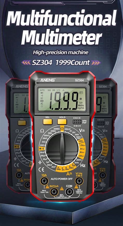 Aneng Aneng Sz Digital Multimeter Ac Voltmeter Ammeter Non Contact