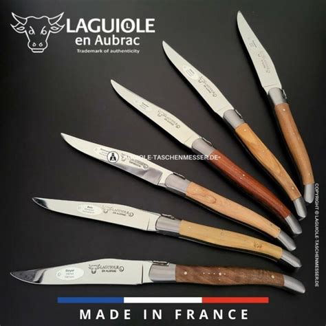 Laguiole En Aubrac Steakmesser Set Franz Sische H Lzer Teilig