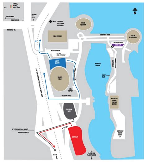 Soldier Field Parking Guide 2024: Chicago Bears Stadium - SeatGraph