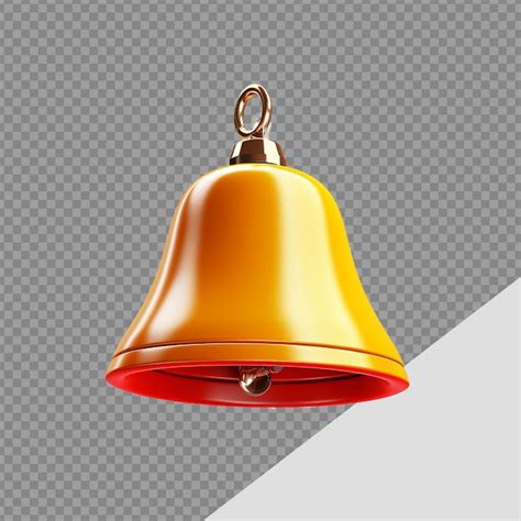 Premium PSD Notification Bell Png Isolated On Transparent Background