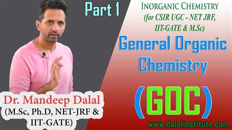 Part 1 General Organic Chemistry Goc Csir Ugc Net Jrf Iit Gate