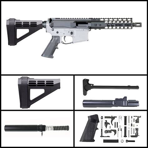 Davidson Defense Summer Of 45 W Sbm4 8 Inch Ar 15 45 Acp Nitride Pistol Full Build Kit