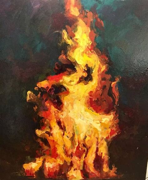 soul flame Painting | Art painting oil, Fire painting, Fire art