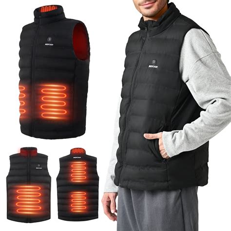 Bodychum Men S Heated Vest With Battery Pack Heated Vest Men With 6