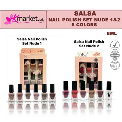 Jual SALSA Nail Polish Nude 1 Nude 2 Kutek Tahan Lama Cat Kuku Ecer