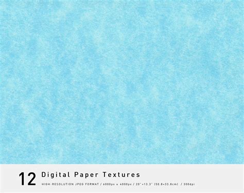 Sky blue Kraft paper Digital Paper set jpeg files printable | Etsy