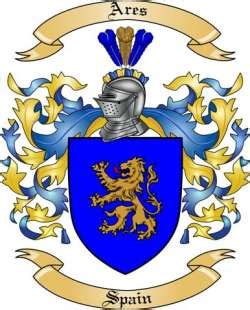 Ares Family Crest from Spain by The Tree Maker