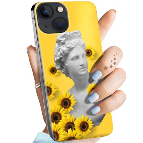 ETUI DO IPHONE 13 MINI WZORY ŻÓŁTE SŁONECZNE YELLOW OBUDOWA POKROWIEC