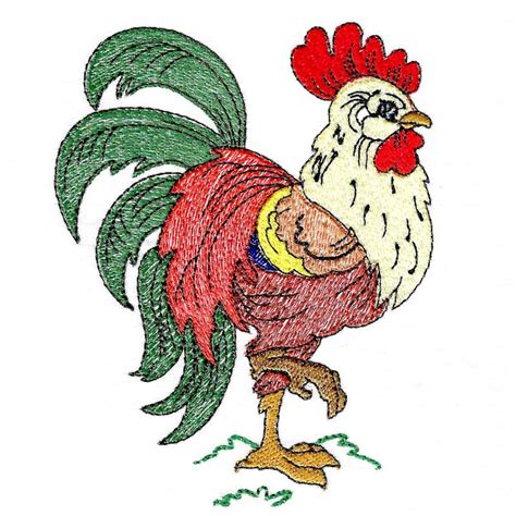 Hens And Roosters Set 8 Designs 5 X 7 Products SWAK Embroidery