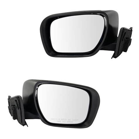 Trq Exterior Mirror Assembly Pair Lh Rh Sides Power Heated For Mazda