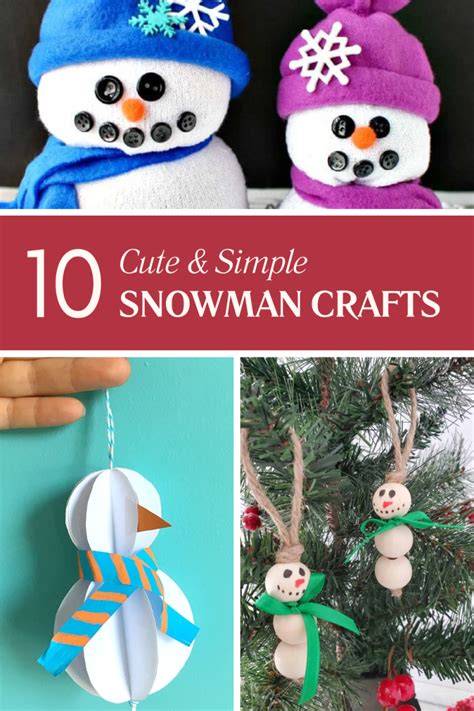 10 Best Snowman Crafts DIY - Take It From Jess