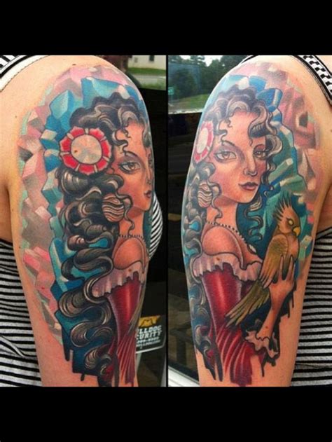 Lady Head Tattoo By Vince Villalvazo MysticOwlTattoo