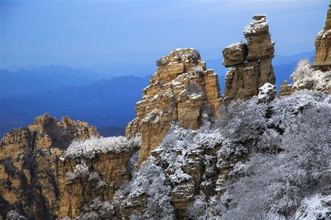 In Hebei Mountain Covered In Blanket Of White Govt Chinadaily Cn