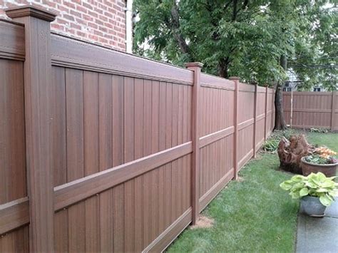 Wood Grain Vinyl Fences Gates Railings Liberty Fence Railing