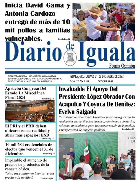 Calam O Jueves De Diciembre De Diario De Iguala