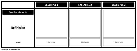 Figurativ Spr Kdefinisjon Aktivitet Storyboard