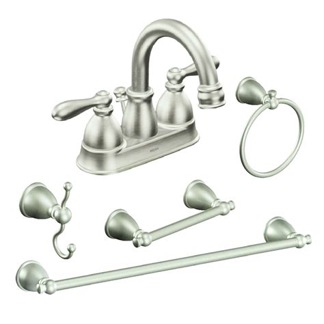 Shop Moen Caldwell Brushed Nickel Bathroom Hardware Set At