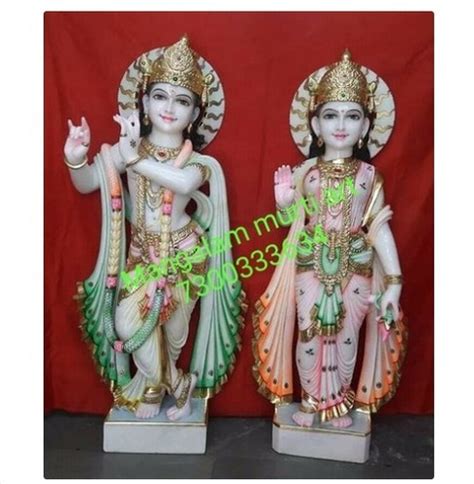 Durable Makrana Marble Radha Krishna Statue At Best Price In Alwar