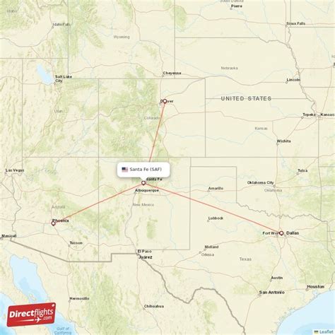 Direct flights to Santa Fe - SAF, USA - Directflights.com