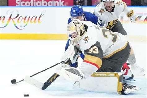 Keefe Ejected Late As Knights Down Leafs 6 2 To Snap Toronto S Seven