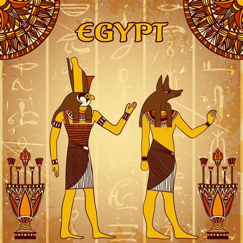 Vintage Egyptian Gods Poster