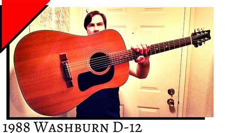 Korean Made Washburn D 12 Acoustic Guitar Youtube