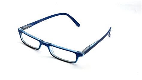 Trinity Blue Slim Half Lens Frame Reading Glasses Eyelids Reading Glasses