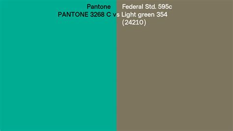 Pantone C Vs Federal Std C Light Green Side By