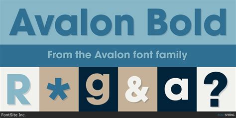 Avalon Fonts By Fontsite Inc Fontspring