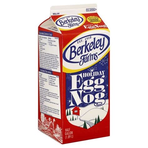 Berkeley Farms Egg Nog Holiday 05 Gal Delivery Or Pickup Near Me