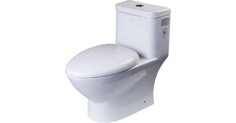 Eago 1 Piece 1116 Gpf Dual Flush Elongated Toilet In White • Price