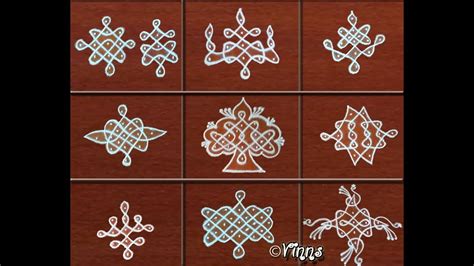 Small And Simple Dots Sikku Kolam Chinna Mellika Muggulu Small