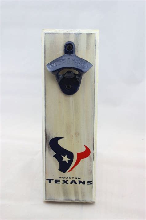 Houston Texans Wooden Bottle Opener Etsy Wooden Bottle Opener Wood