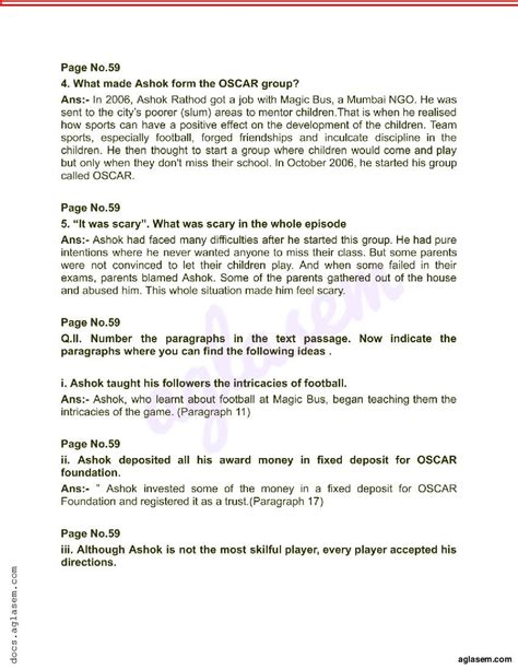 CGBSE Solutions For Class 9 English Chapter 2 C Ashok Rathods Football